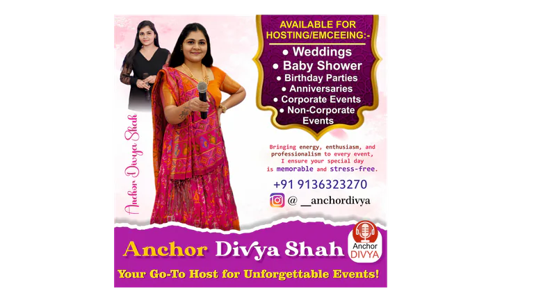 Anchor Divya Shah in Mumbai