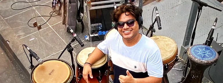 Percussionist Yogesh