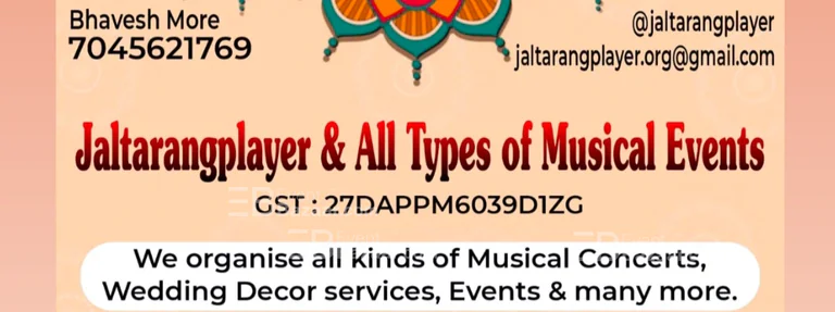 Jaltarangplayer and all types of musical events