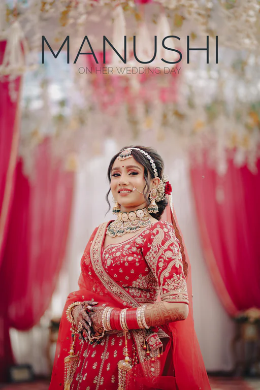 Manushi On Wedding Day 