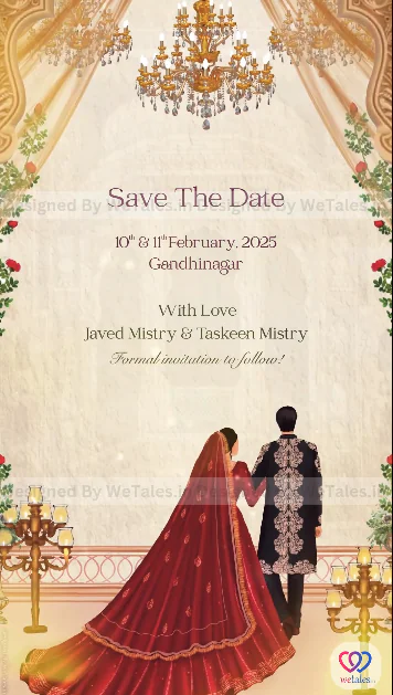 Jawwad & Ammarah’s Save The Date invites