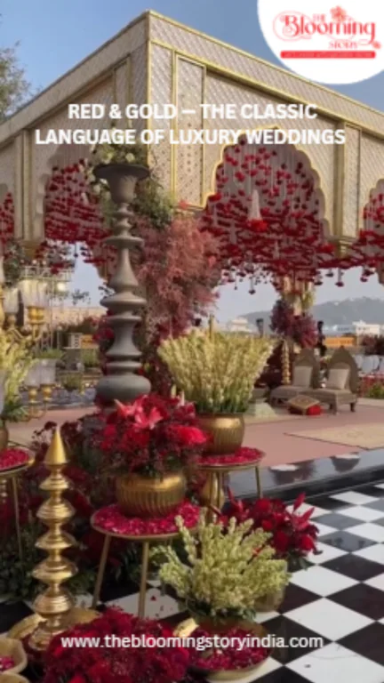 Red & Gold  the classic language of luxury wedding