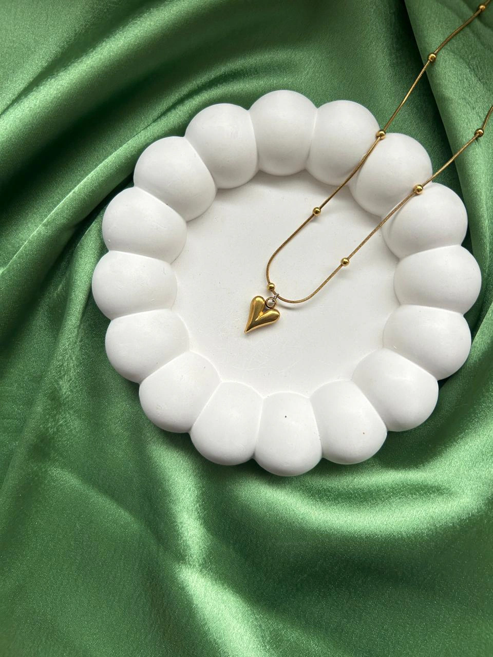 Gold-Plated Anti Tarnish Heart themed Stainless Steel Pendant