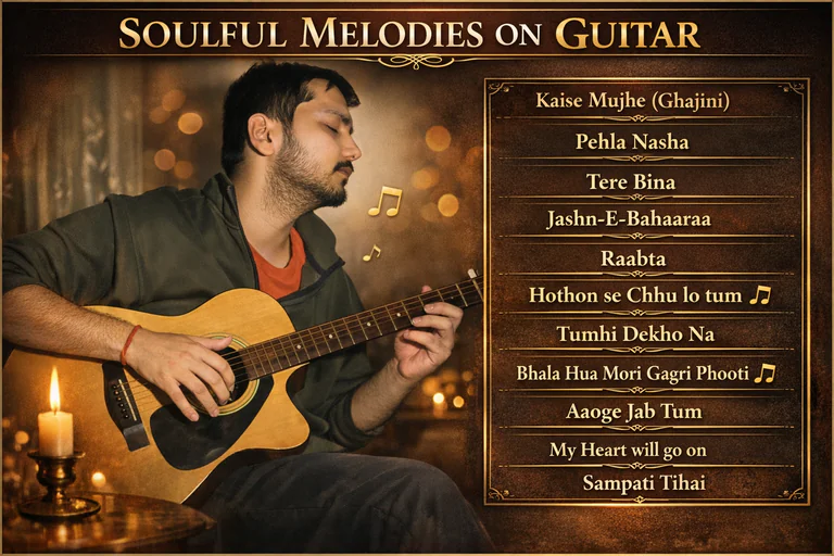 Romantic Love Mashup | Guitar Instrumental Cover – Divyansh Singh Panwar