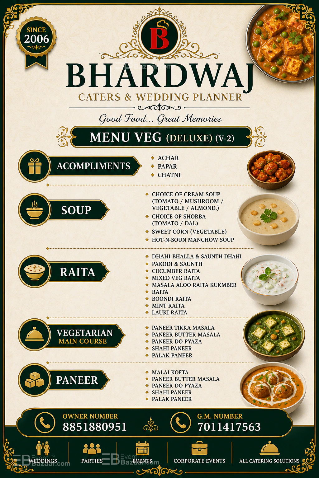 menus