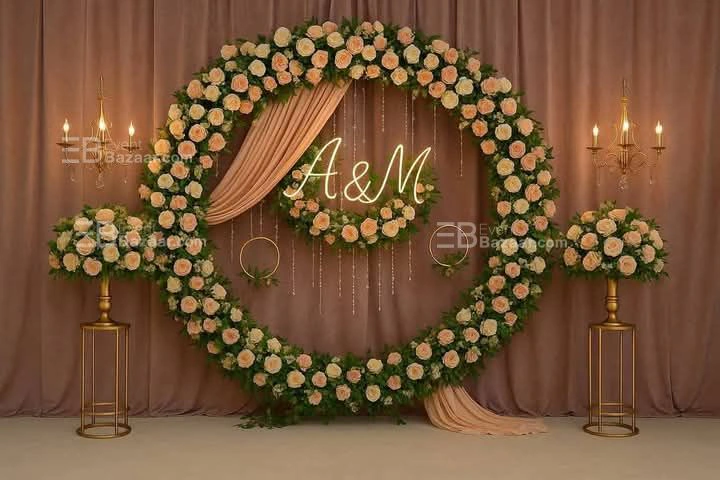Destination wedding stage photo 17