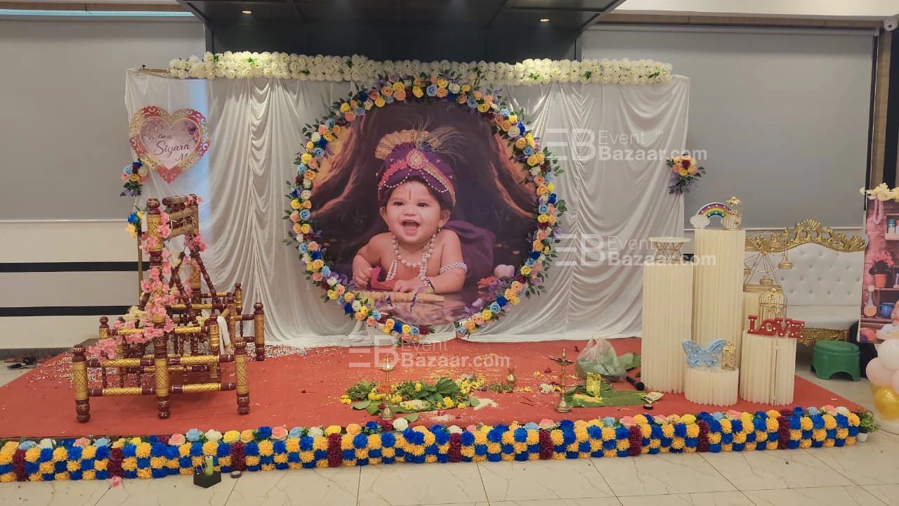 First Baby Birthday Balloon Decoration photo 5