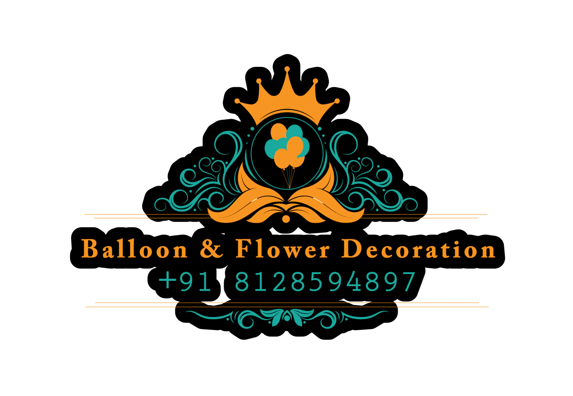 Balloon And Flowers Decoration 