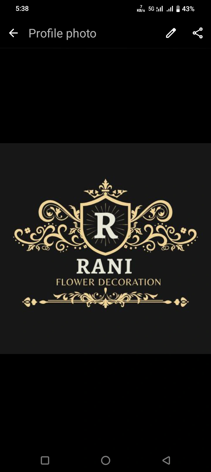 Rani flower decoration
